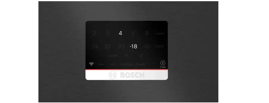 Bosch Series 8 Bottom Freezer Refrigerator, No Frost, 621 Liters, Black Inox - KGP86AXBE8