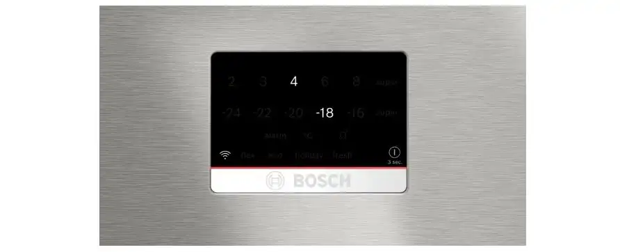 ثلاجة بوش Series 8 بفريزر سفلي، نوفروست، 624 لتر، ستانلس ستيل - KGP86FICE8