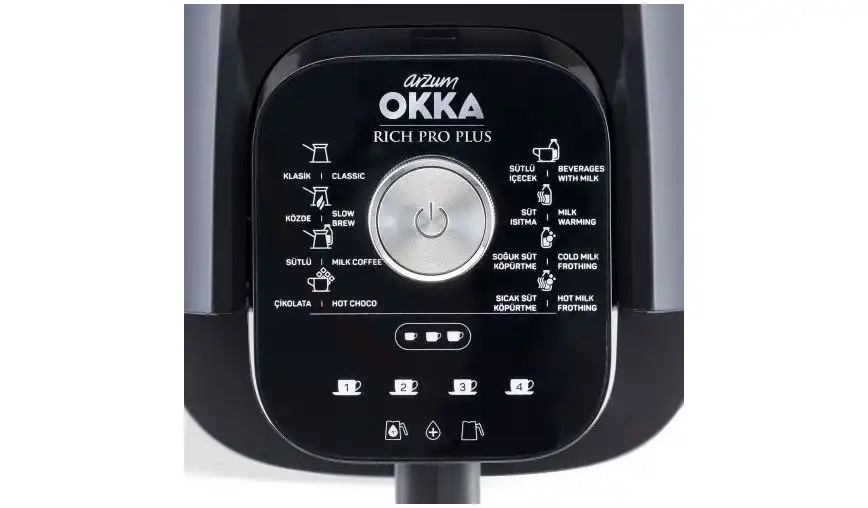 ماكينة قهوة اوكا ريتش برو بلس مع خزان ماء –  OK0038-500 Chrome