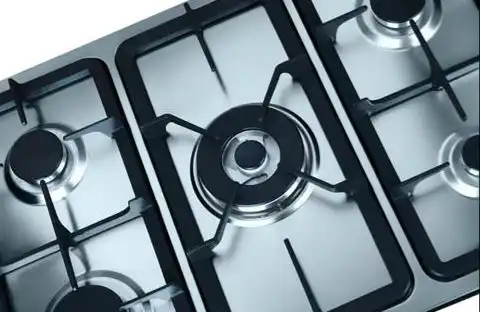 fulgor Built In Gas Hob, 5 Burners, 90 cm, Stainless Steel – HFG 90 SRC T 5B F
