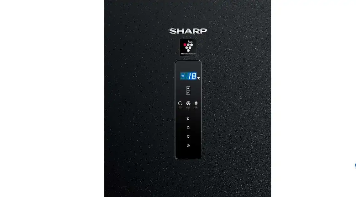 SHARP Fridge Inverter Digital Bottom Freezer, 558 Liter, SJ-PV73KW-BK - Black