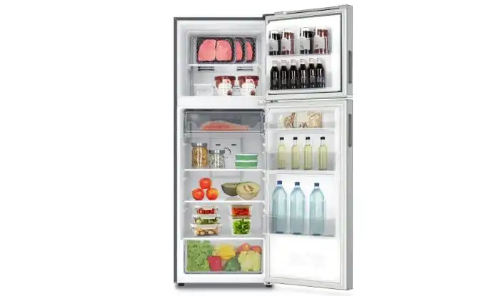 ثلاجة هاير، نوفروست، 357 لتر،  2 باب، انفرتر، أسود - HRF-380TMBM