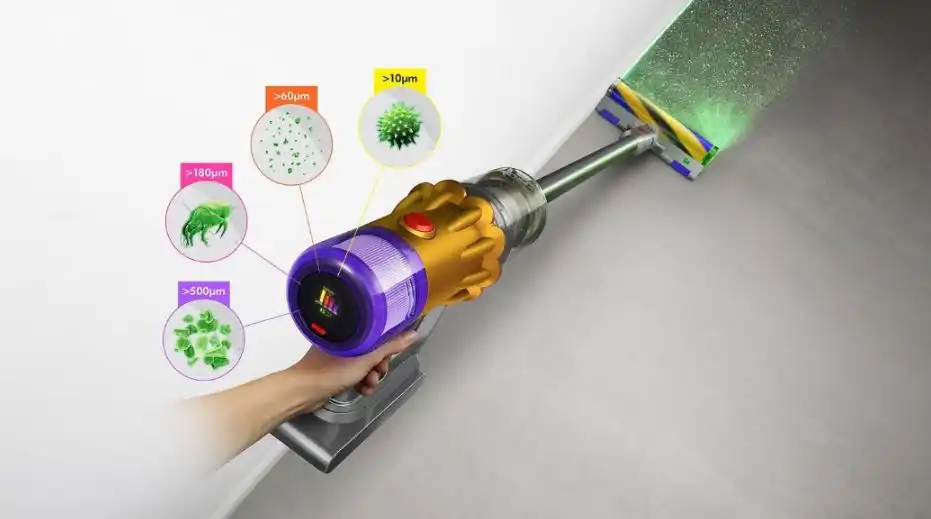 مكنسة دايسون لاسلكية V12 Detect، متعددة الاستخدام - متعددة الالوان