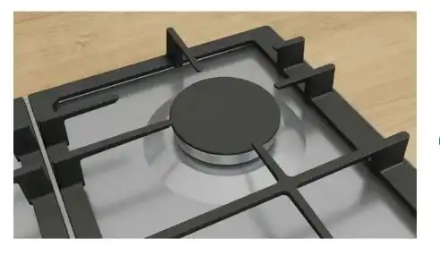 Bosch Series 6 Built In Gas Hob, 4 Burners, Safety, 60 cm, Stainless Steel - PCP6A5I90M