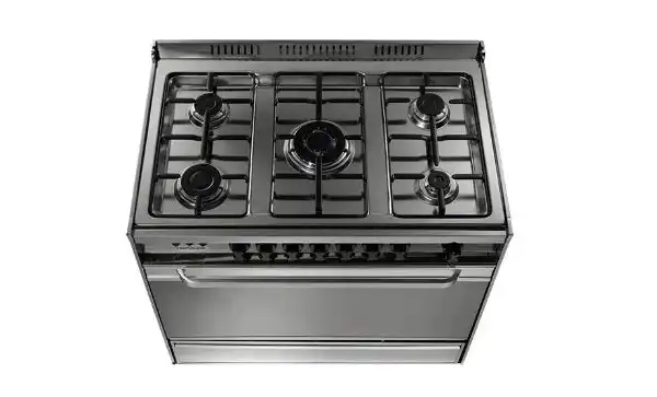 Universal Classic 5-Burner Gas Cooker 90 cm, Silver - UF.ST 8905