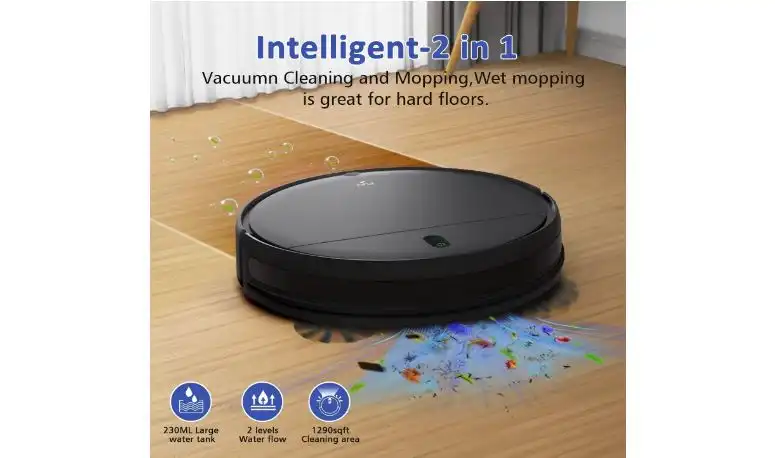 MAMNV Robot Vacuum & Mop Combo, 2-in-1, Wi-Fi – Self-Charging - BR151
