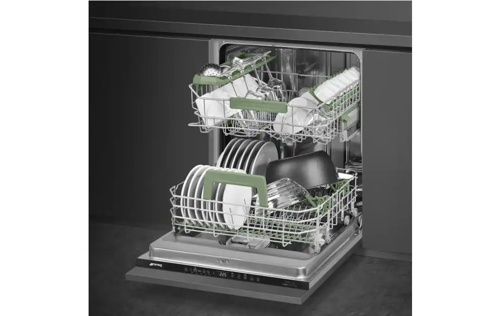 Smeg Built-in Dishwasher, 13 Place settings, with Inverter Motor and Smart Drying System, 60 cm, Black - STL7252C