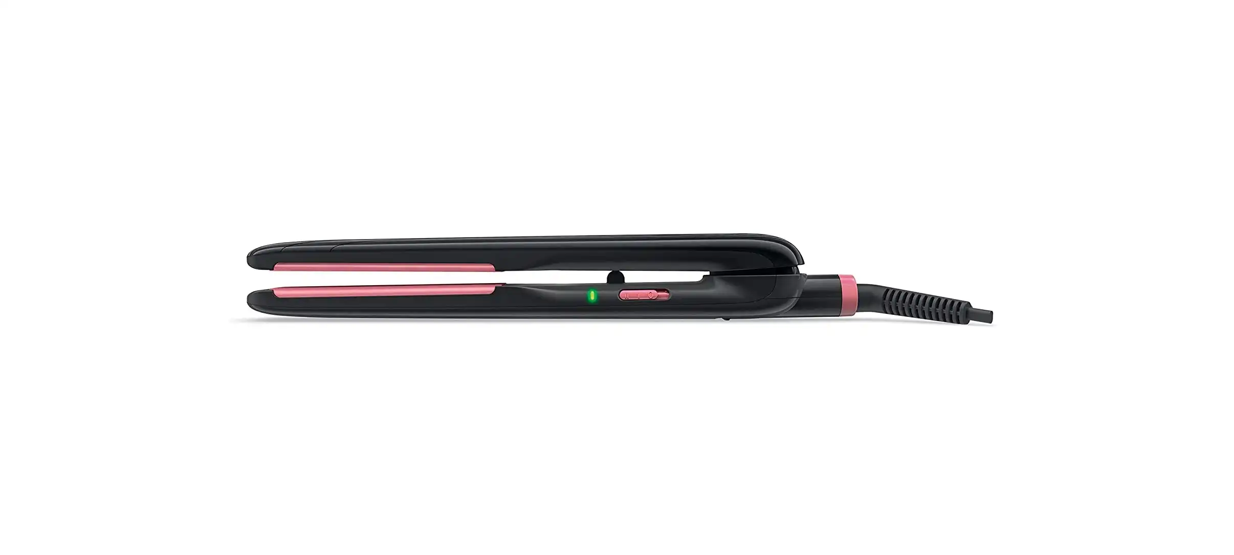 Philips Essential Care Straightener Ceramic Plates, Black - HP8323