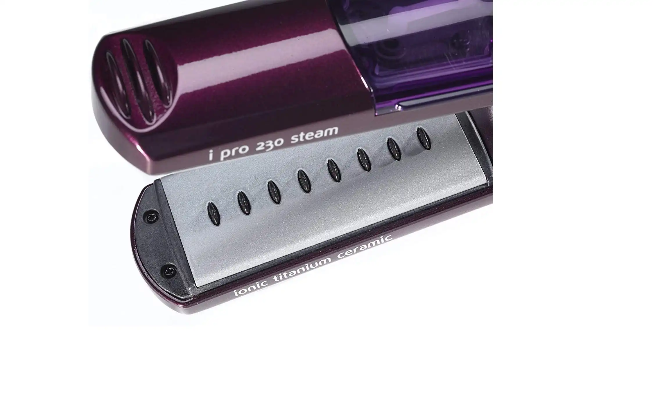 Babyliss iPro 230 Steam Wet & Dry Hair Straightener, Purple - ST395E