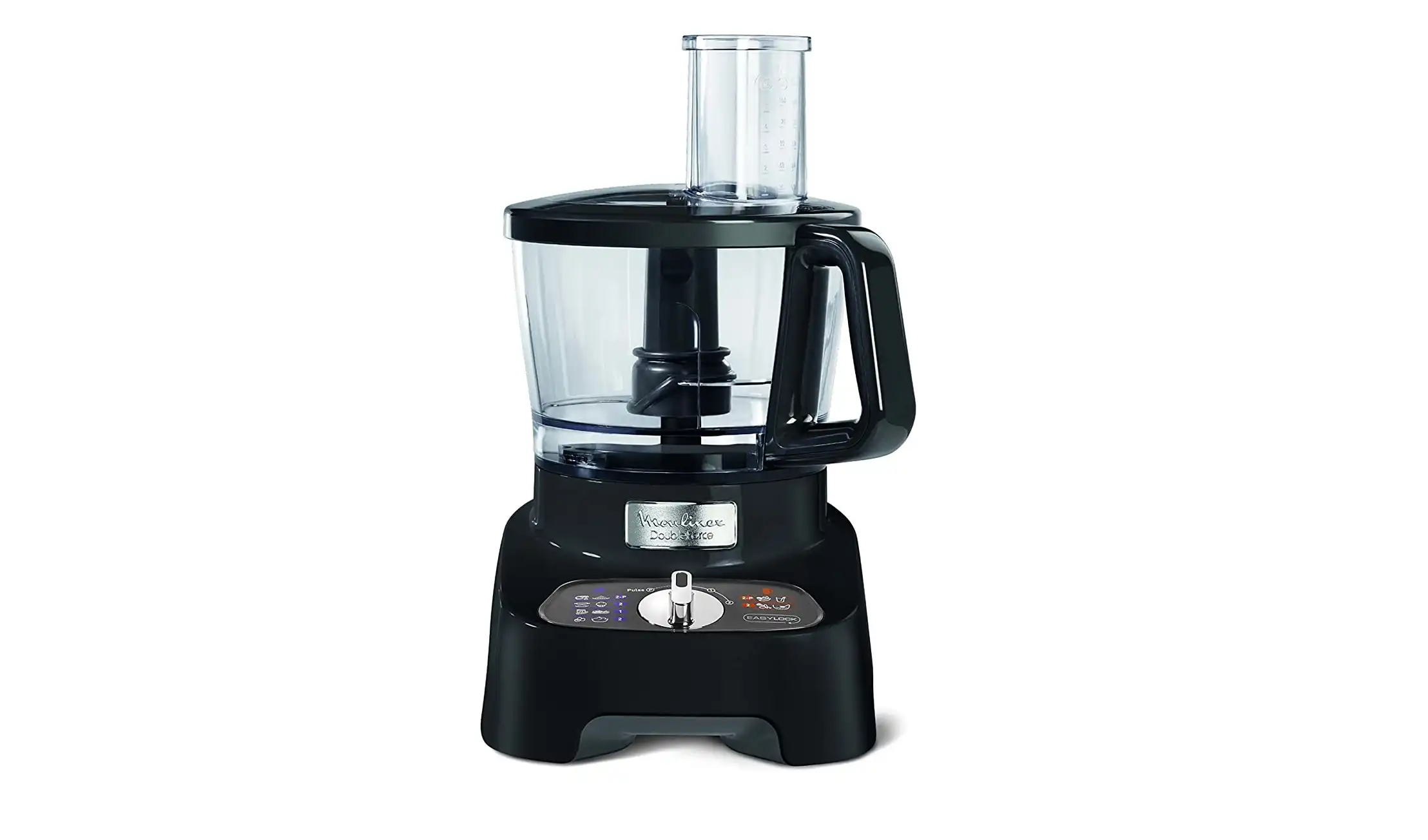 Moulinex Double Force Food Processor, 34 Functions, 1000 Watt, Black - FP824825