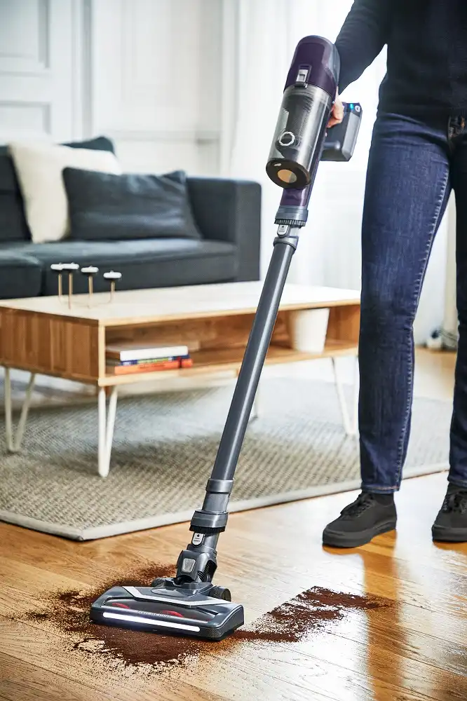 Tefal X-Pert Cordless Vacuum Cleaner, 100 W, Grey / Purple - TY6838WO