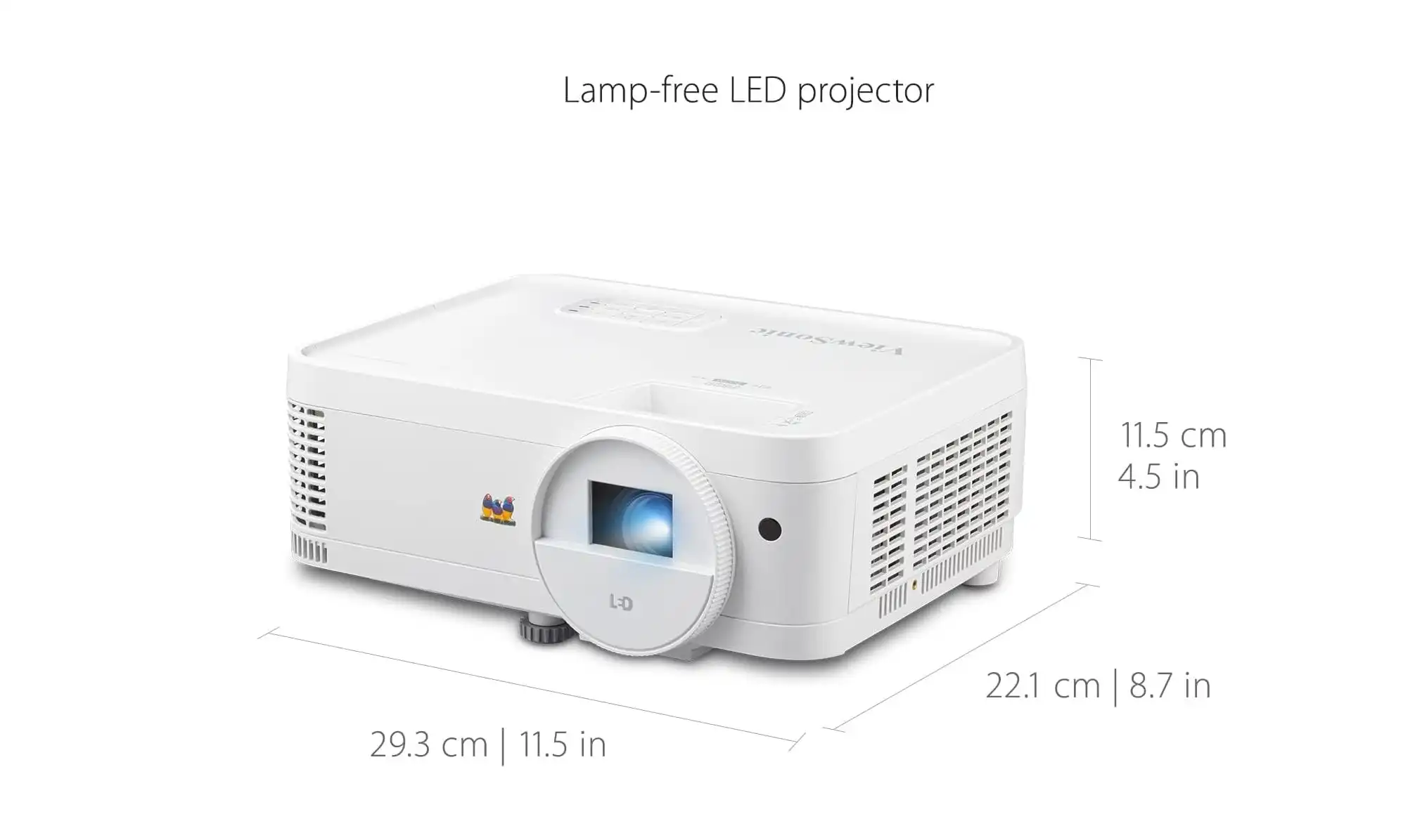 Viewsonic Projector 3000lm, WXGA Resolution, HDMI, High Contrast, White - LS500WHE