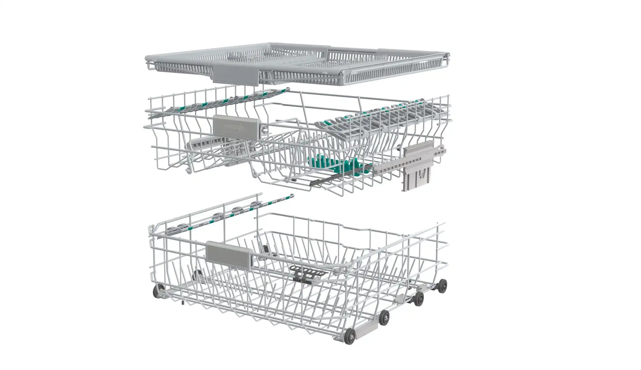 Gorenje Freestanding Digital Dishwasher, 16 Place Settings, 60 cm, Silver - GS693C60XUVAD