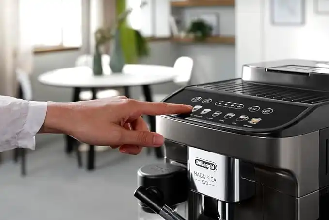 Delonghi Magnifica Evo Fully Automatic Espresso Coffee Machine, 1450 W, Titanium / Black - ECAM290.81.TB
