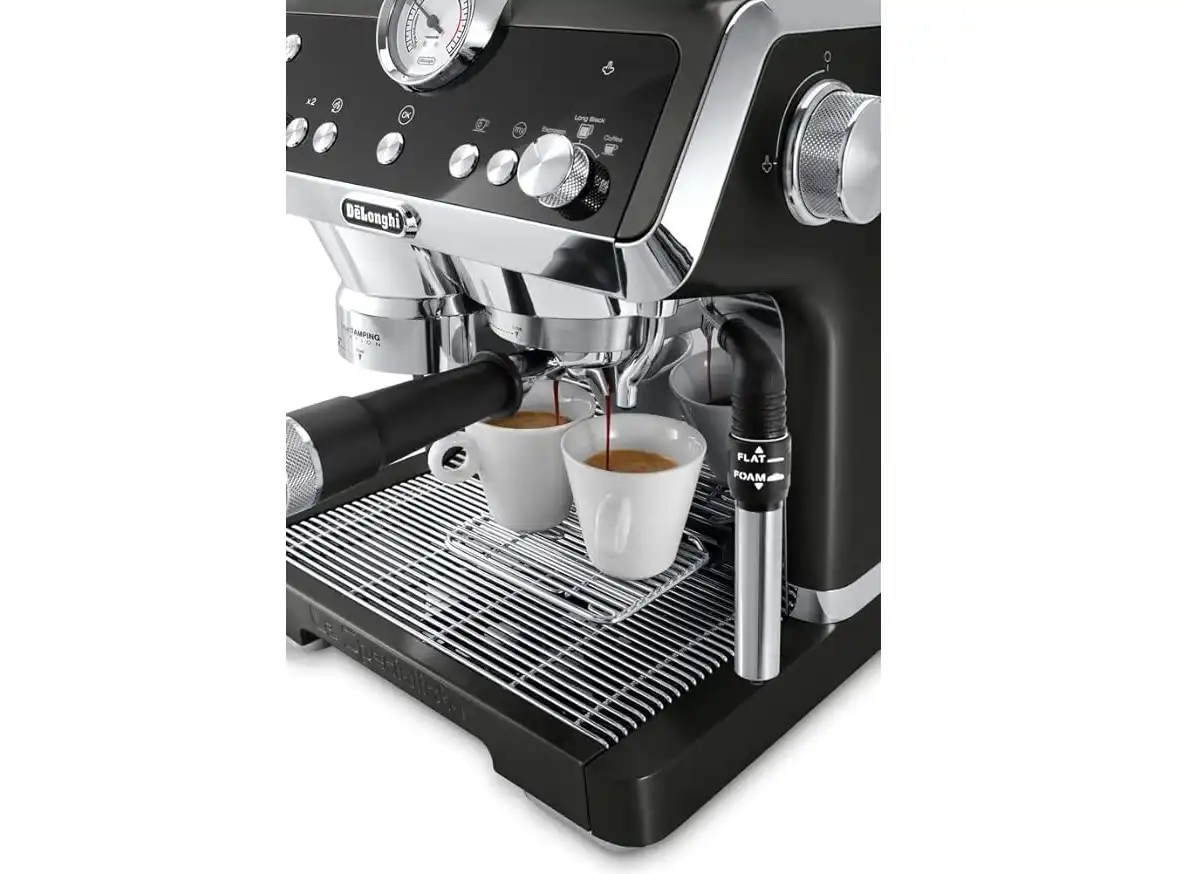Delonghi Espresso Coffee Maker, 1450 Watt, Black - EC9335-BK - International guarantee