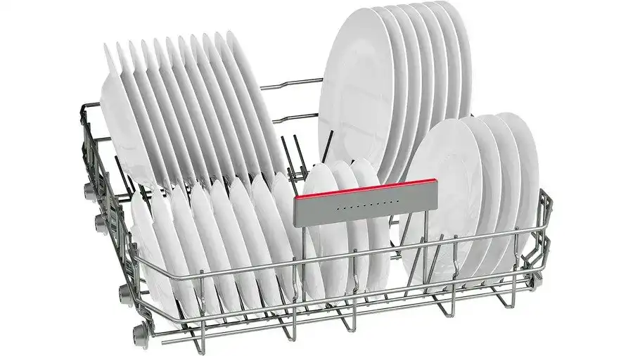 BOSCH Dishwasher, 13 Place Settings, Digital Screen, 60 cm, Silver - SMS4EMI60V