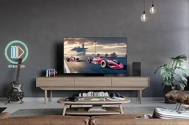 تلفزيون سامسونج S95D سمارت، مقاس 65 بوصة، QLED دقة 4K UHD بريسيفر داخلي - 65S95D