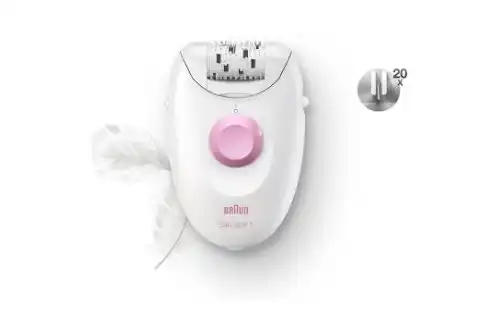 Braun Silk-epil 1 Epilator, White - SE 1170
