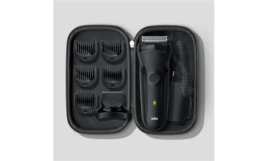 Braun Max Braun Series 3 Electric Hair Clipper for men, Wet & Dry use, Black - MBS3