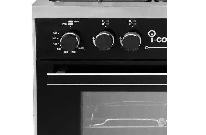 Unionaire iCook Auto Cook Gas Cooker, 5 Burners, Stainless Steel – C69SSGC511ICPS2FIS2WAL