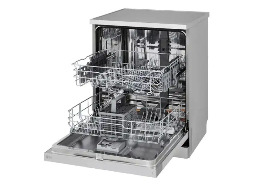 LG Dishwasher, Smart ThinQ™, Inverter Direct Drive, 14 Place Settings, 60 cm, Platinum Silver, International Warranty - DFC612FV