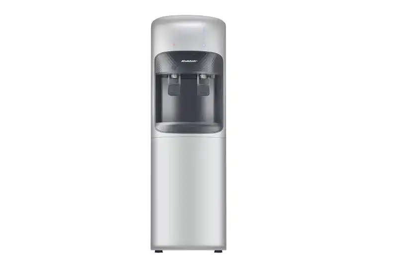 KOLDAIR Water Dispenser with Refrigerator, Cold and Hot, 2 Taps, Classic - A - silver F