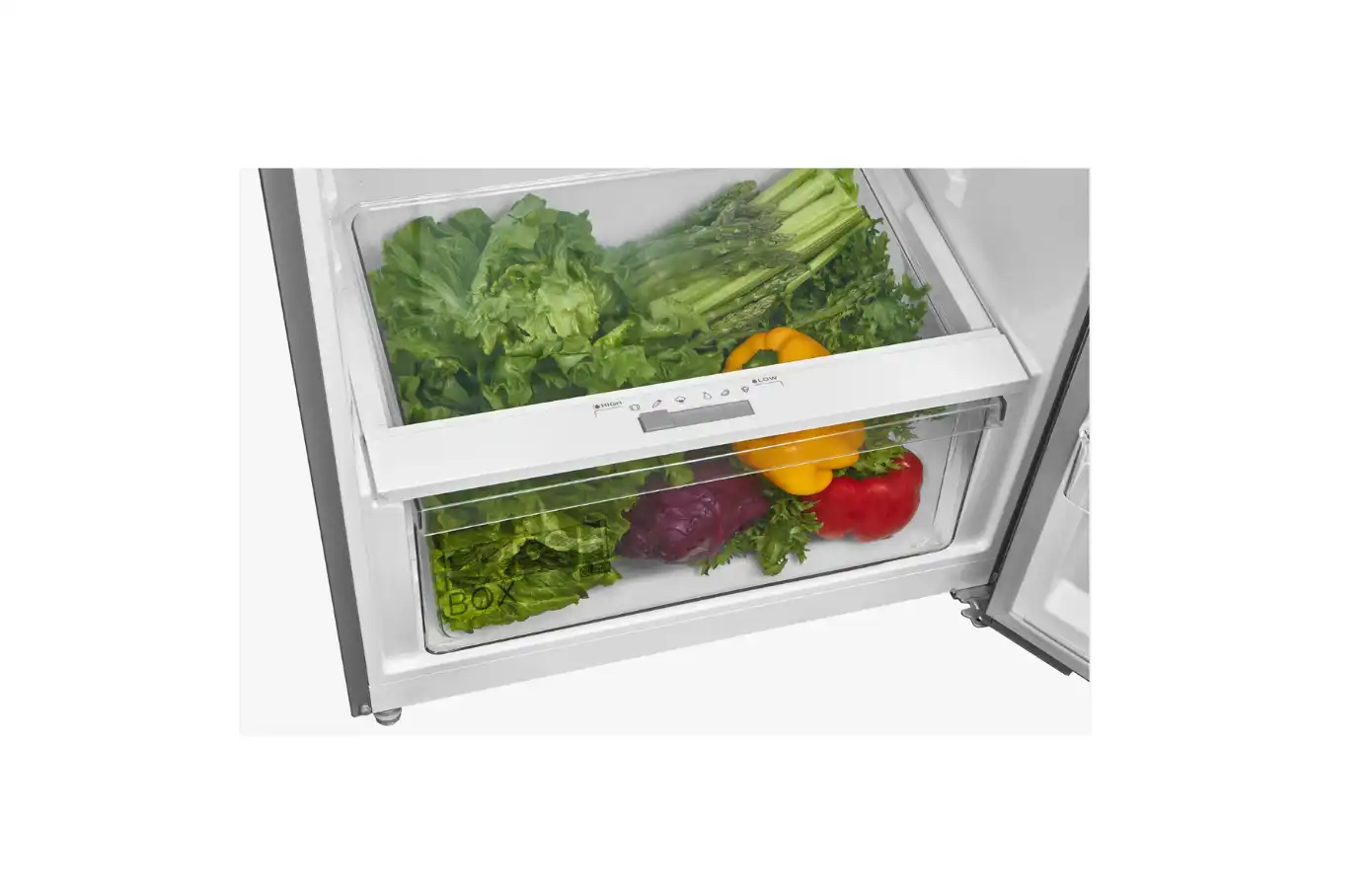 Midea Refrigerator No Frost , 535 litres, 2 Doors, Inverter, Digital, Silver - MDRT723MTN46D