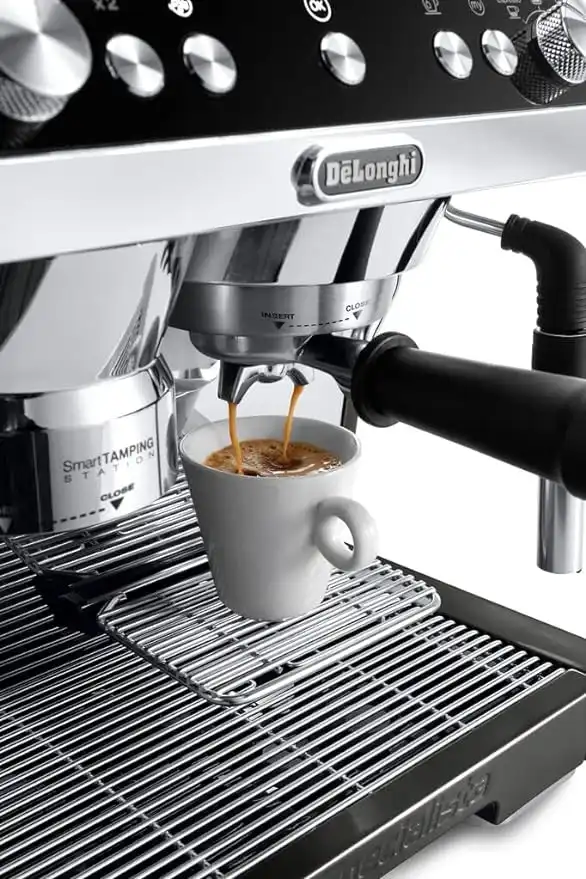 Delonghi Espresso Coffee Maker, 1450 Watt, Black - EC9335-BK international warranty