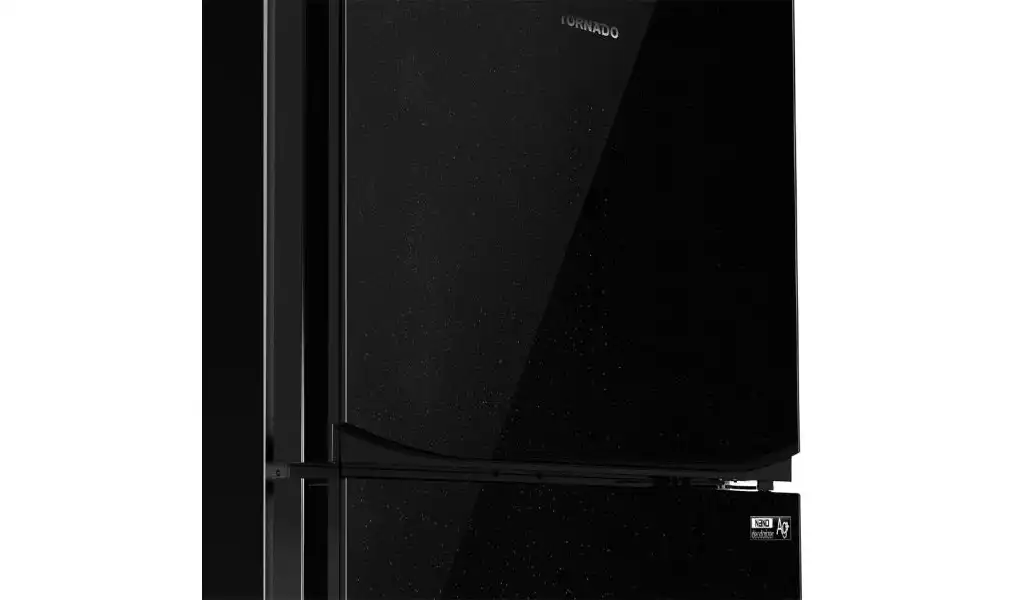 ثلاجة تورنيدو انفرتر ديجيتال، نوفروست، 396 لتر، أسود - RF-480TV-BK