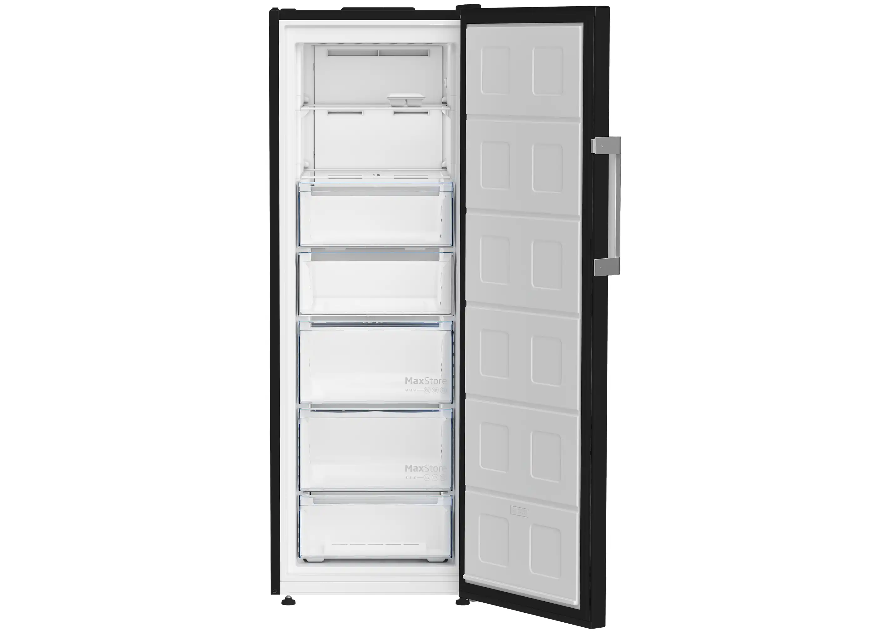 Beko Vertical Deep Freezer, 7 Drawers, 260 L, Black - B3RFNE294XB