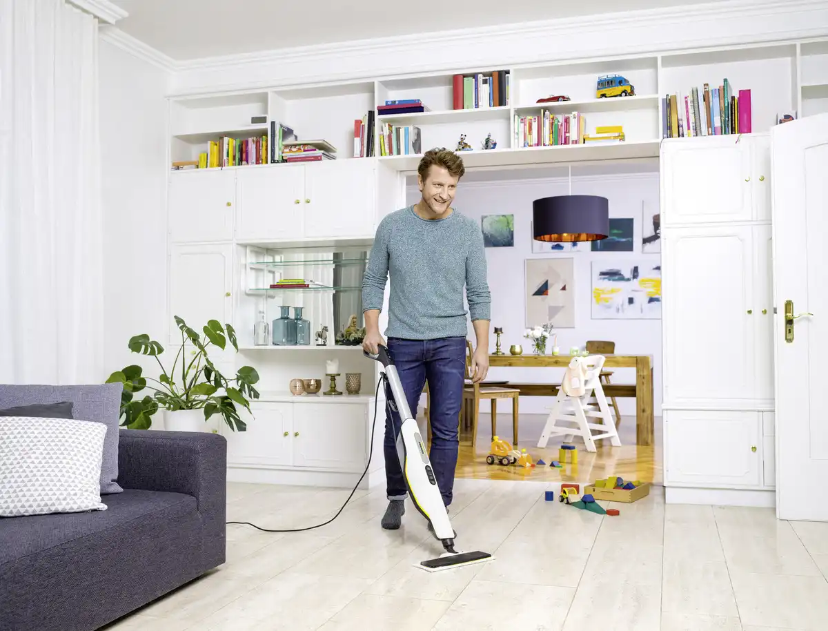 Kärcher Steam mop SC 3 Upright, 1600 W Tank, 0.5 L, Easy Fix Up Right, White - SC3 Upright