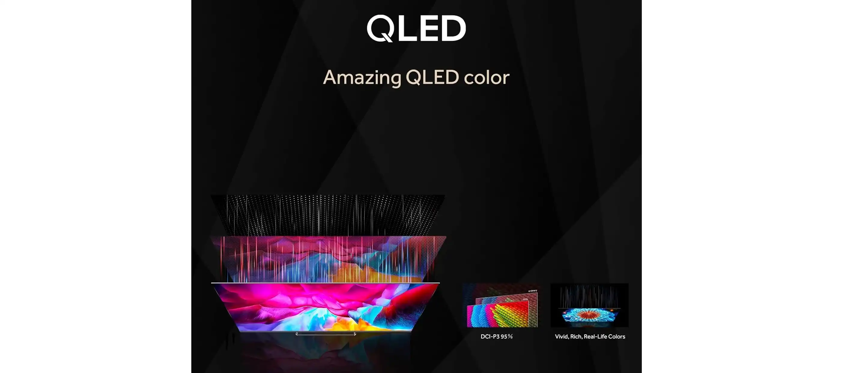 تلفزيون QLED سمارت هاير 65 بوصة بدقة 4K UHD مع ريسيفر داخلي - H65S90EU