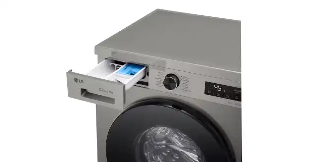 LG Washing Machine, 9Kg, 1400 RPM, ThinQ (Wi-Fi), Silver - F4Y2VYGYP