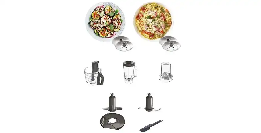 محضر طعام كينوود، 1000 وات، 2 لتر، 32 وظيفة، أبيض، FDP-65.400WH