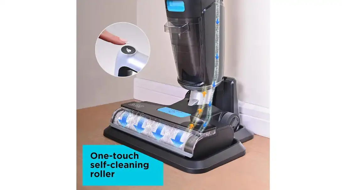 Black + Decker Cordless Vacuum + Wash Duo, 25V, 180W, Black - VW252BR-B5