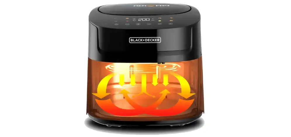 Black & Decker 8x1 Air Fryer, 1800 Watts, 7.2 Liters, Digital Touch Screen, Black - AF7210