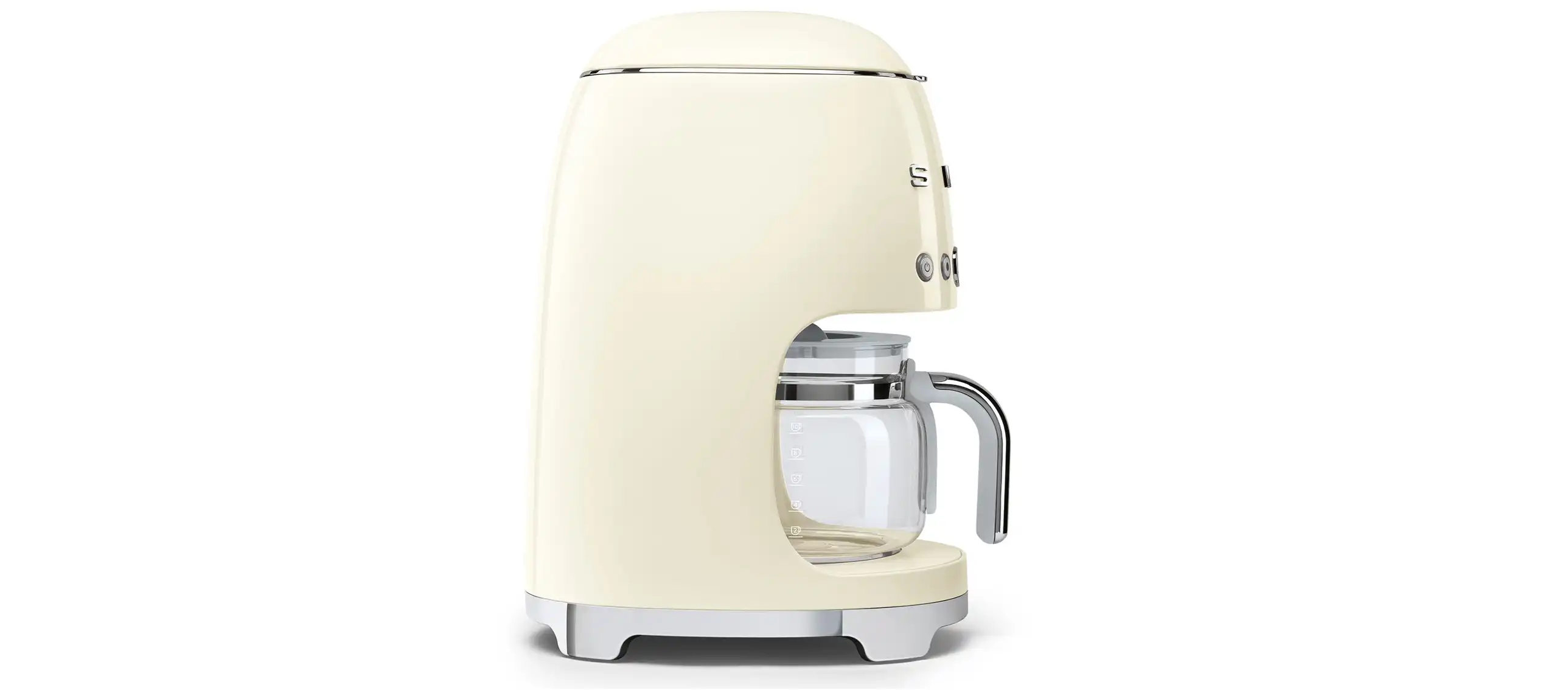 smeg 50's Style Filter Coffee Machine, 1050 W, Cream - DCF02CREU