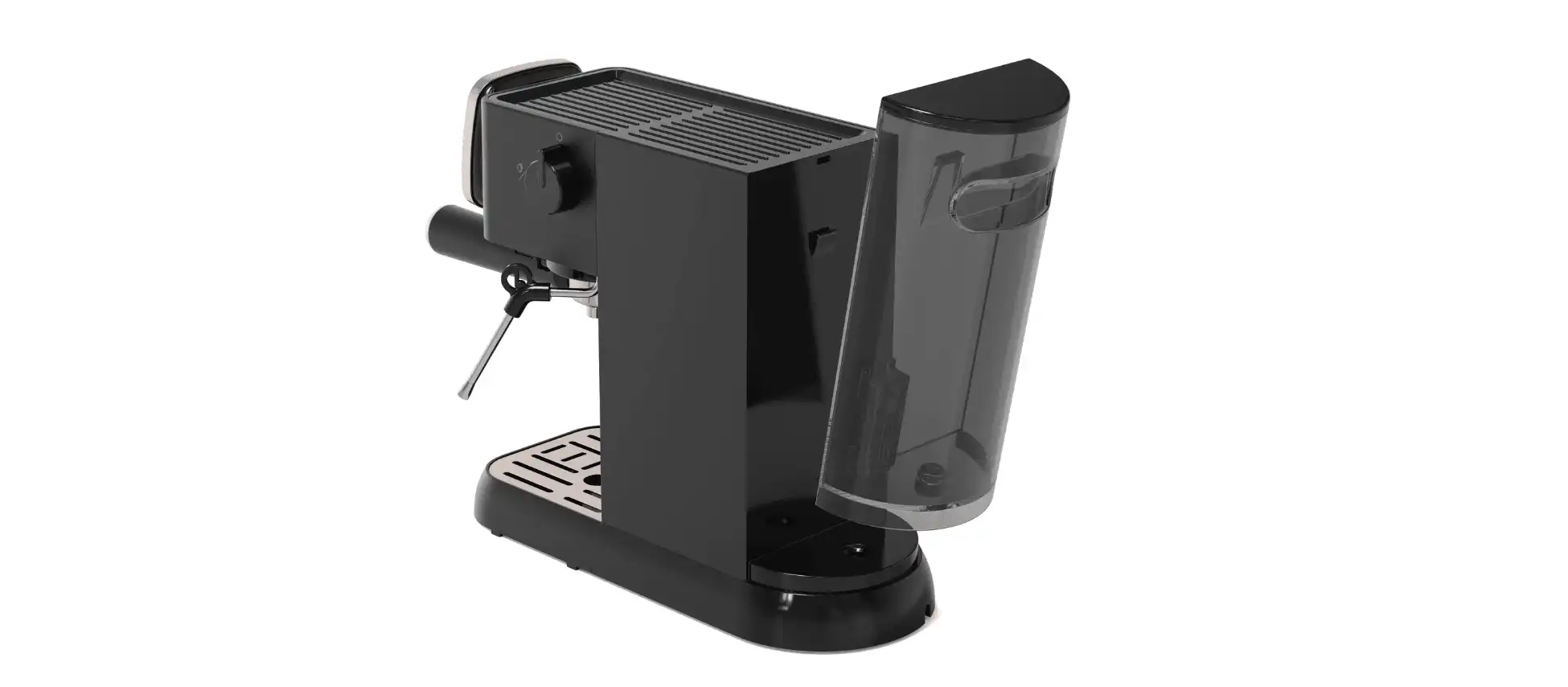 Arzum OKKA Solo Semi Automatic Espresso Machine, 15 Bar, Black - OK0034-0400