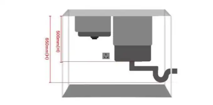 Hans Built-in Dishwasher, 6 Place and Bowl Sink Stainless, 90 cm - HA-2
