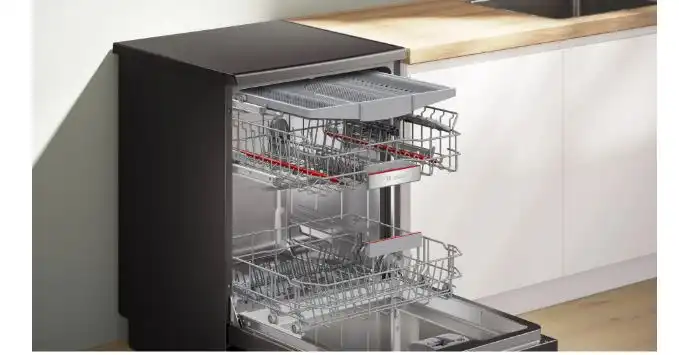 Bosch Series 6 Digital Dishwasher, 14 Place Settings, 6 Programs, Inox - SMP6EMC00V