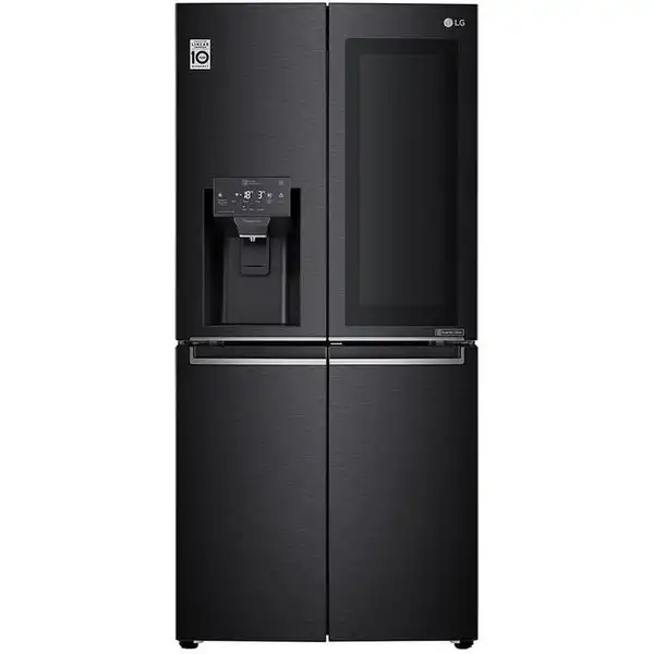 ثلاجة ال جي نوفروست، 4 باب، سعة 508 لتر، أسود أستيل - GC-X22FTQEL