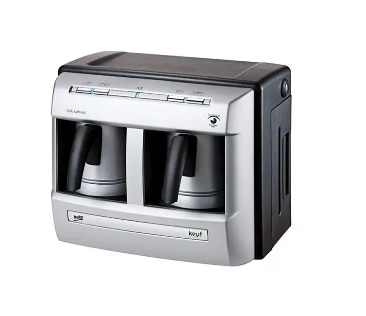 Beko Turkish Coffee Machine with Double Pot, Silver - BKK2113