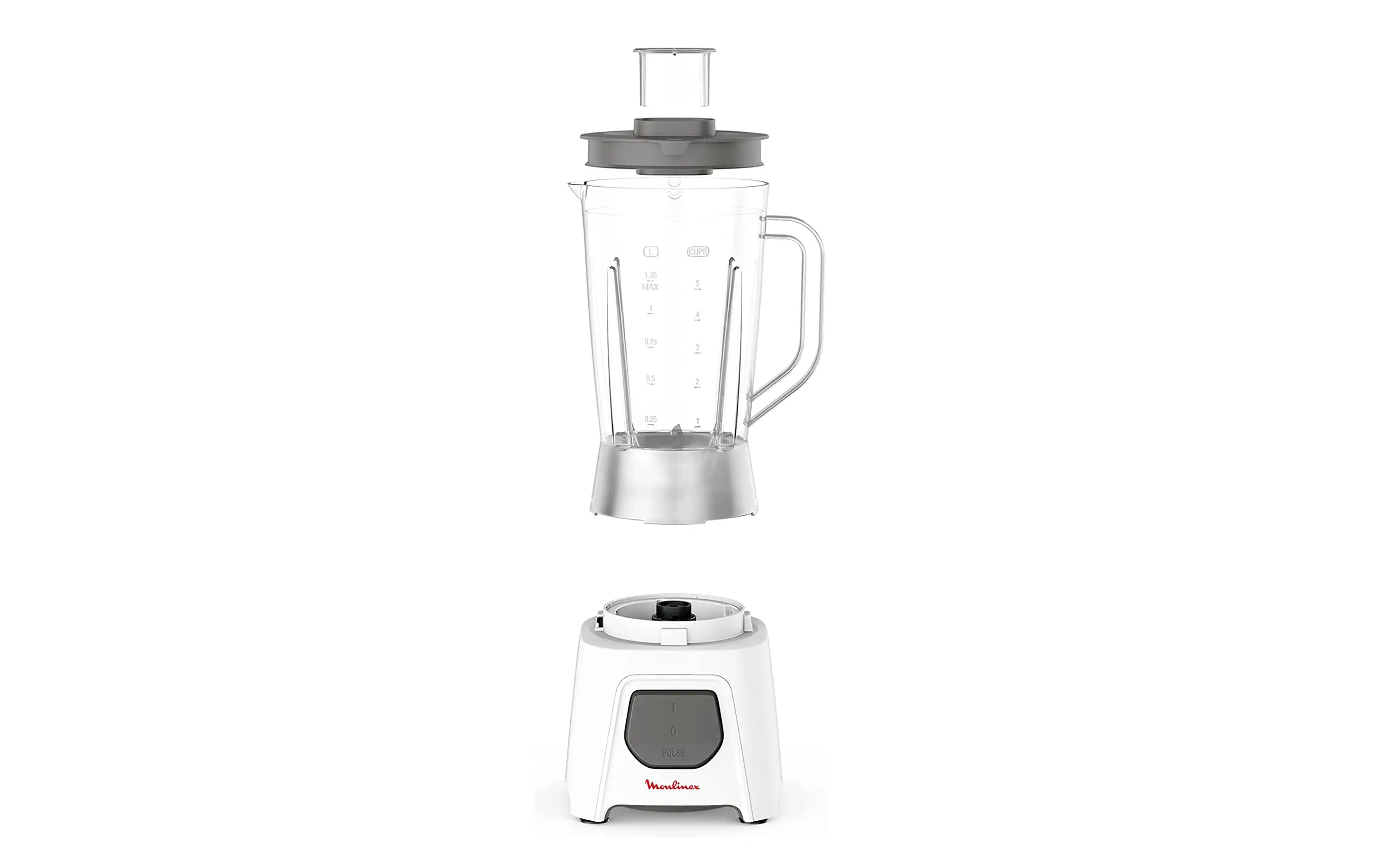 Moulinex Blendeo Blender With Grinder, 1.5 L, 450 W, White - LM2B21EG