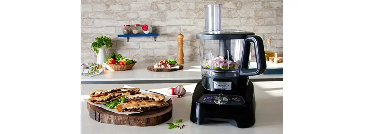Moulinex Double Force Food Processor, 34 Functions, 1000 Watt, Black - FP824825