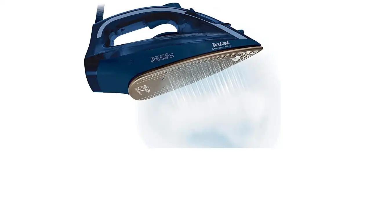 Tefal Maestro Plus Steam Iron, 2500 Watt, Blue - FV1842E1