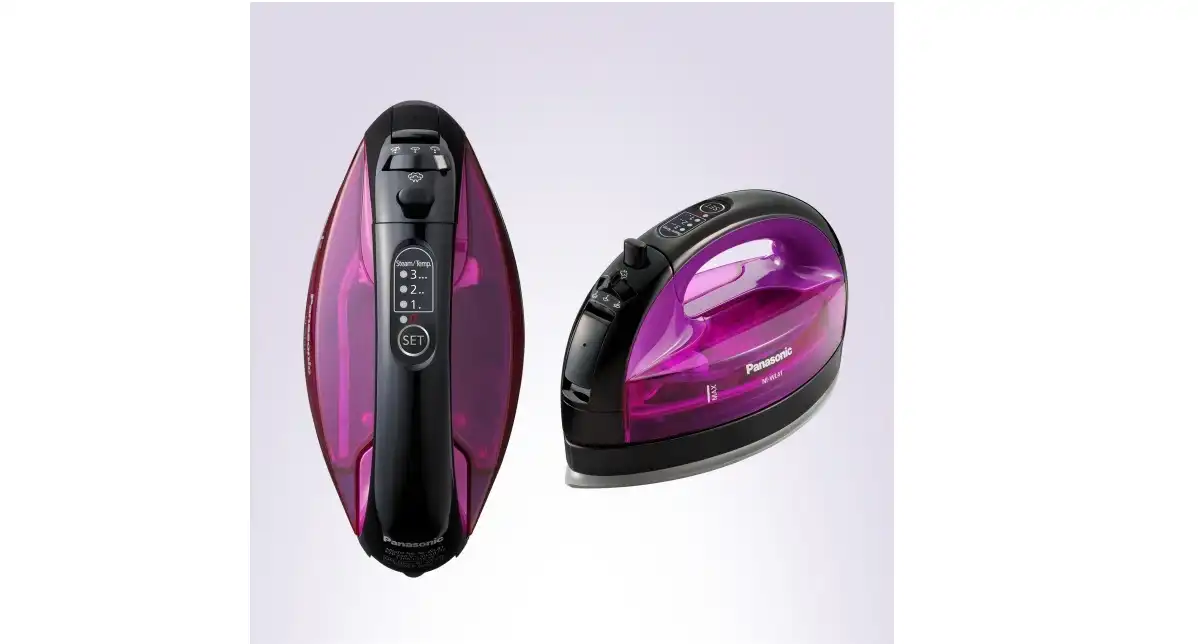 Panasonic Cordless Steam Iron, 1550 Watt, Purple-Black - NI-WL41
