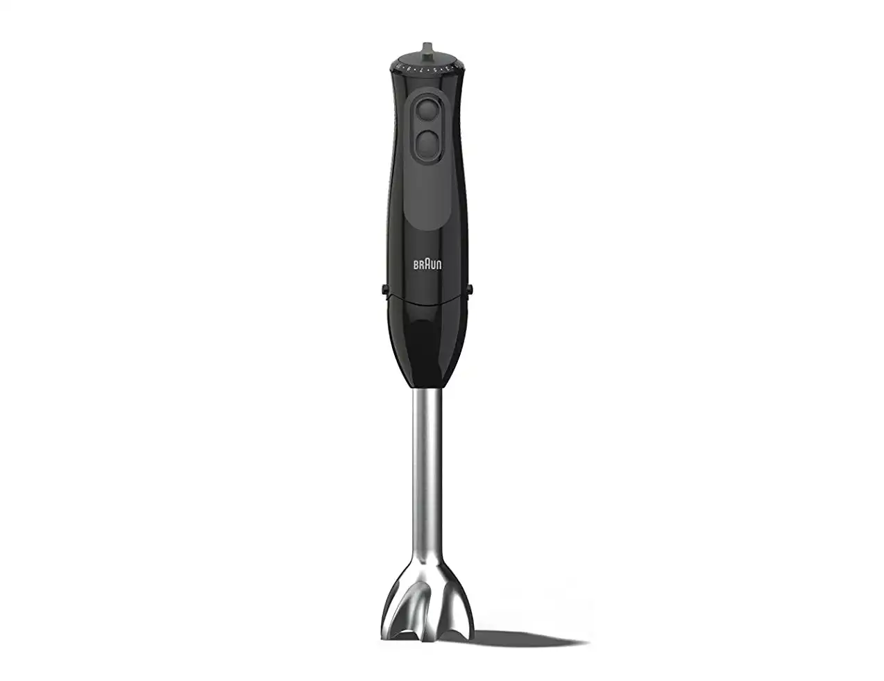 Braun MultiQuick 3 Hand Blender Sauce, With 11 Speeds, 500 ml Chopper, Whisk accessory,, 900 W, Black - MQ 3135 (International Warranty)