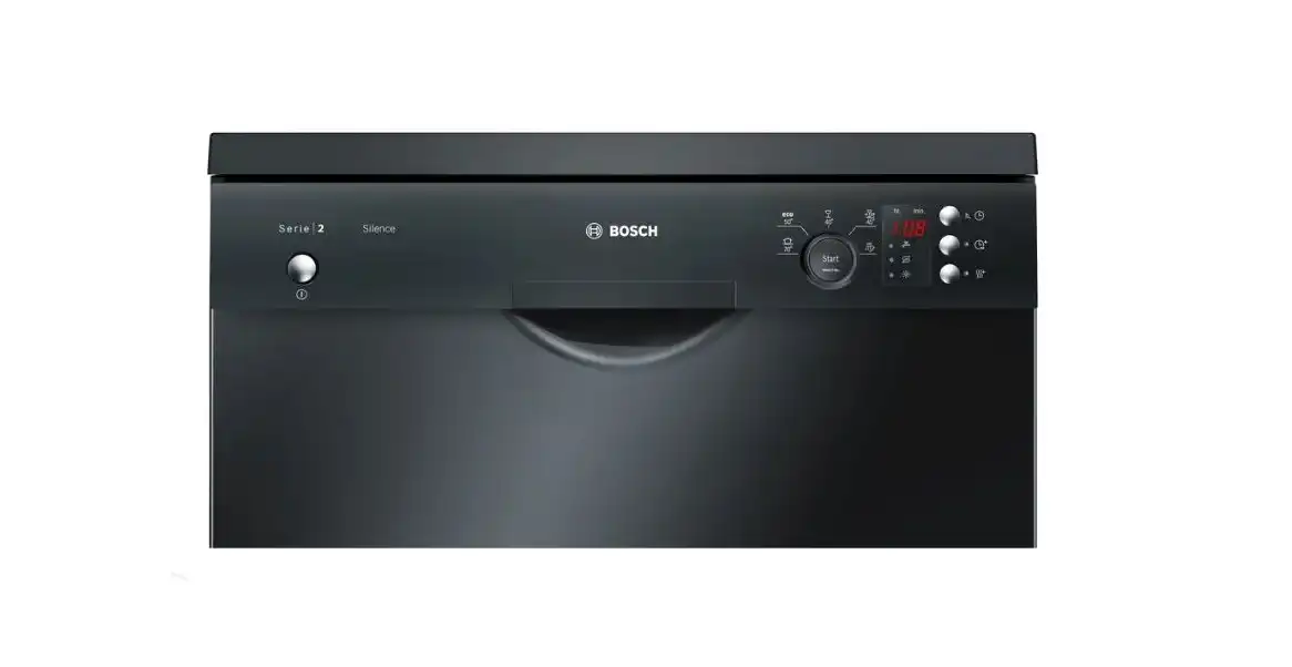 Bosch Series 2 Free-standing Dishwasher, 12 Persons, 60 cm, Black - SMS25AB00V