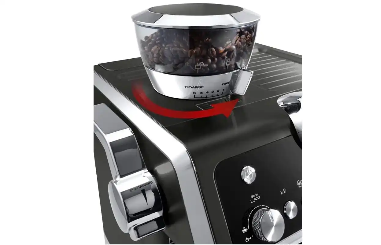 Delonghi Espresso Coffee Maker, 1450 Watt, Black - EC9335-BK - International guarantee