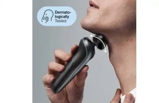 ماكينة حلاقة براون Series 6 SensoFlex للاستعمال الجاف والرطب، اسود / رمادي - 60-N7650cc